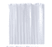Satin Stripe Shower Curtain White Long 178x198cm